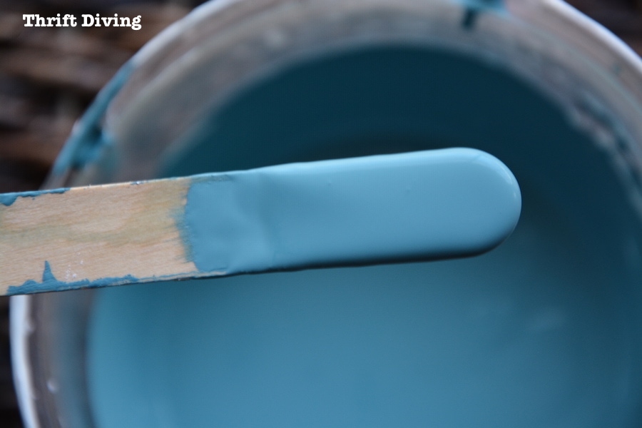 Should you make your own DIY chalk paint - Mixed up chalk paint - Thrift Diving