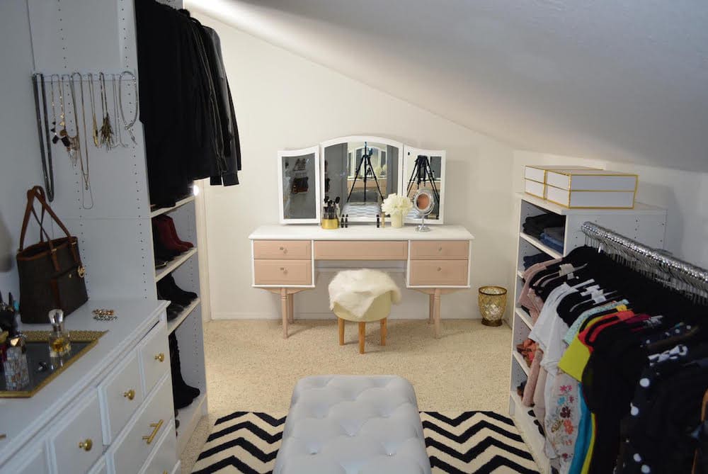 BEFORE & AFTER: Spacious Walk-in Closet Makeover