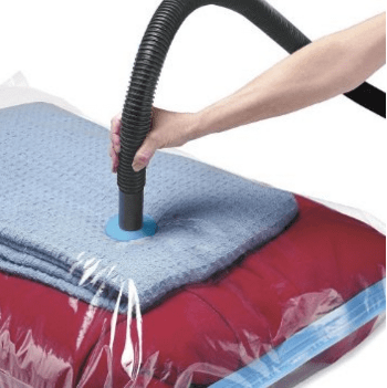 Vacuum storage bags to keep bugs out