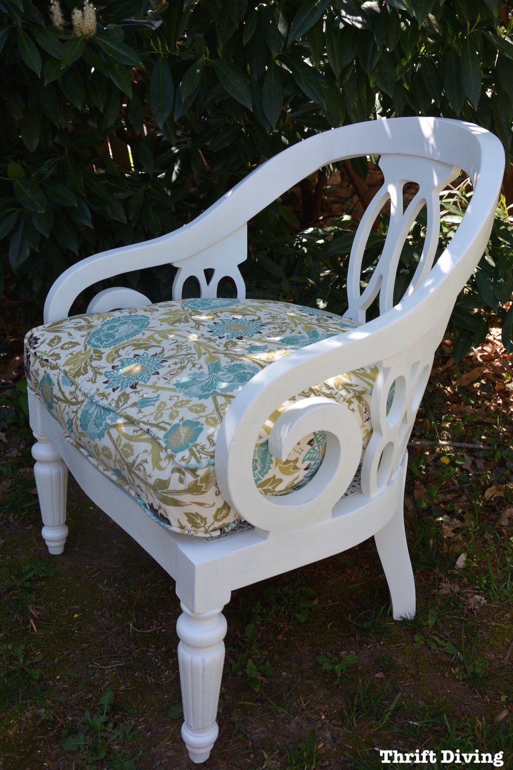 BEFORE & AFTER: Vintage Chair Makeover From the Nursing Home