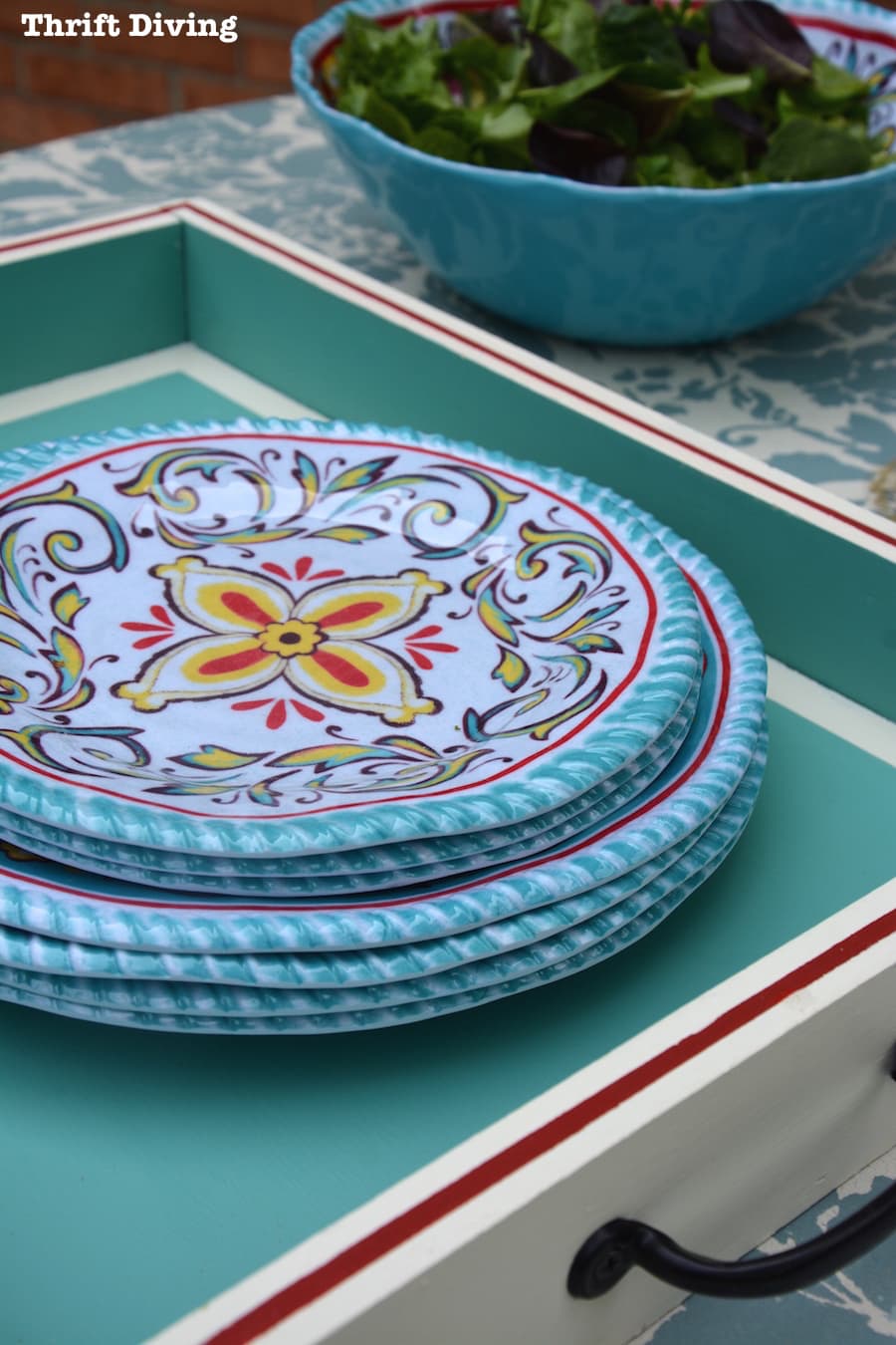 How to Make a Pretty DIY Serving Tray