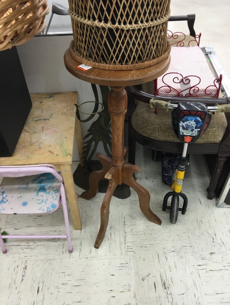 Furniture Painting Classes - Thrifted Plant Stand