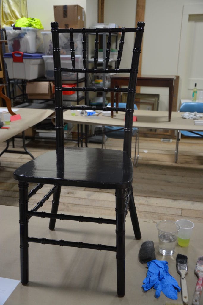 Furniture Painting Classes-thrifted chair BEFORE painting class
