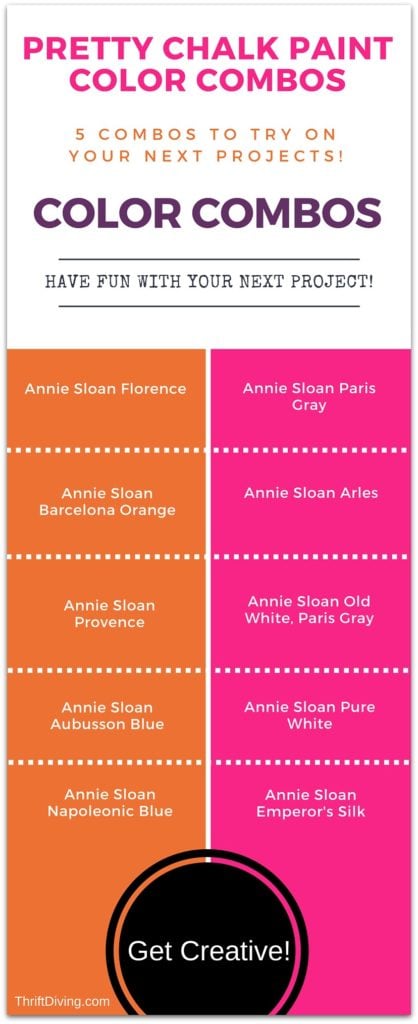 Furniture paint color combos to try using Annie Sloan chalk paint