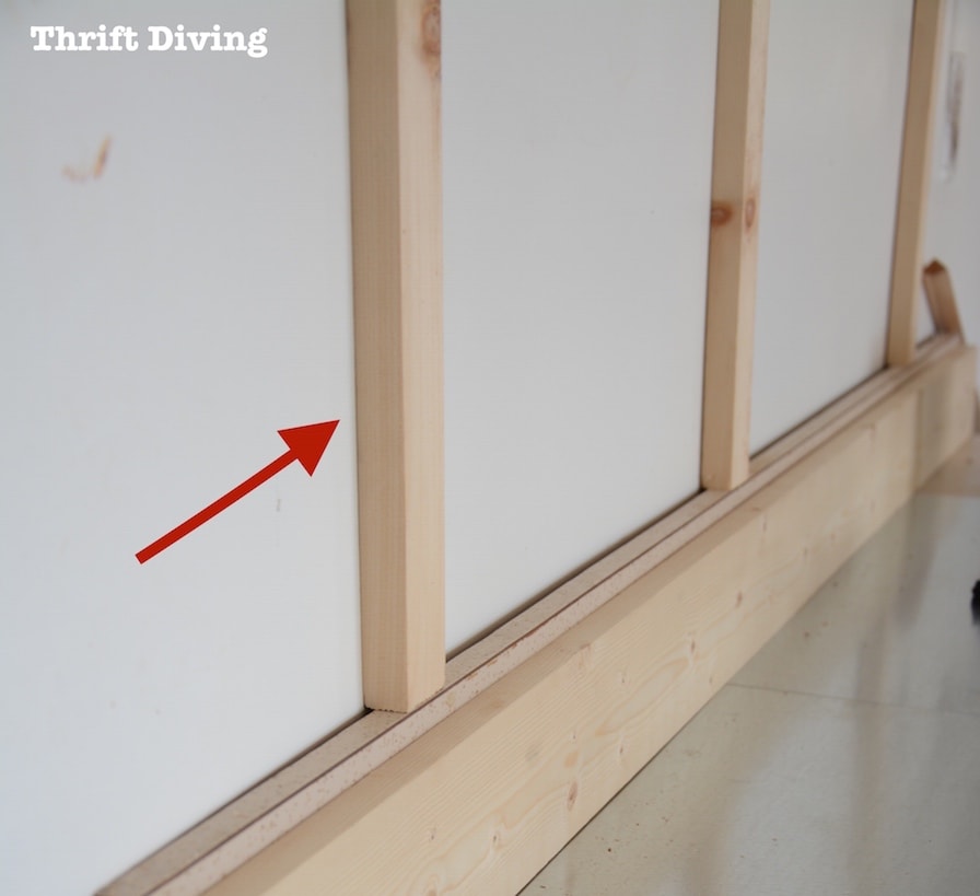 6 simple garage organization tips - Attach a pegboard to 1x2 vertical boards. - Thrift Diving