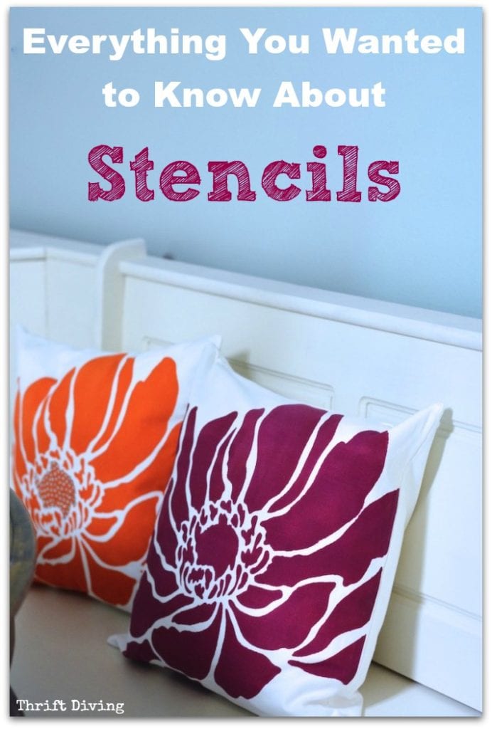 Everything You Wanted to Know About STENCILS - How to Use Stencils Thrift Diving