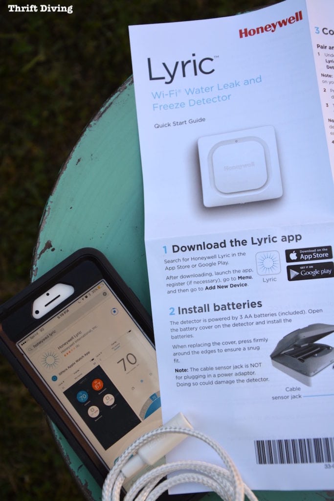 Lyric™ Wi-Fi Water Leak and Freeze Detector Review - Download the free app from the App Store. - Thrift Diving
