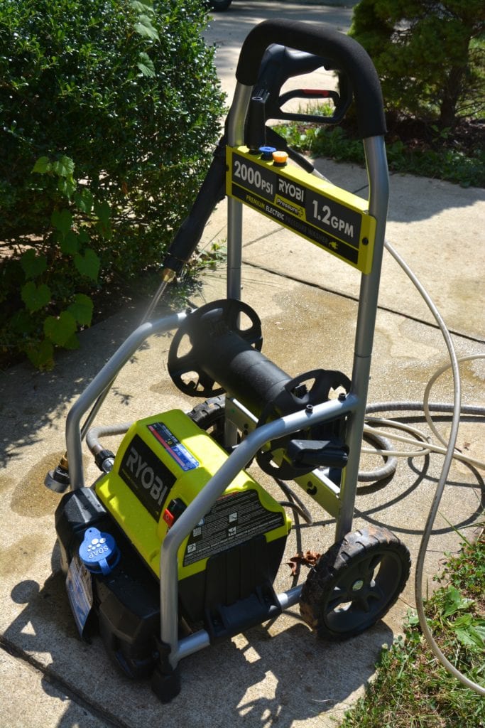 How to Use a Pressure Washer - RYOBI Electric Pressure Washer. - Thrift Diving