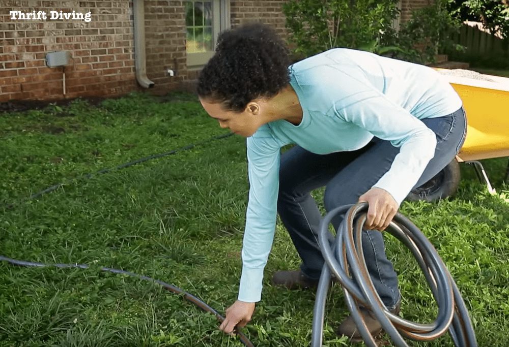 How to Create Landscape Beds - Use a garden hose to help design the shape of landscape beds