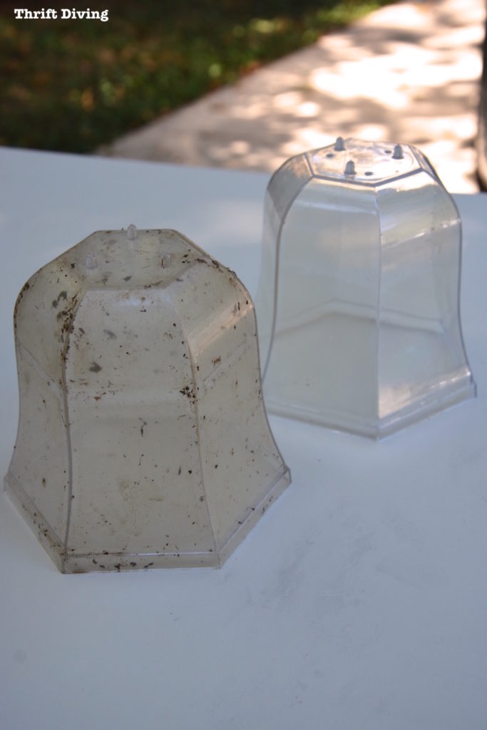 DIY Lanterns Upcycled From Thrifted Path Lights - Thrift Divng Blog - 598