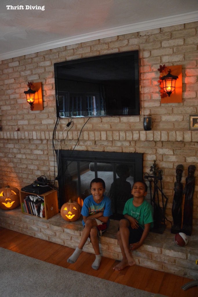 DIY Lanterns Upcycled From Thrifted Path Lights - Thrift Divng Blog - Kids love the DIY lanterns