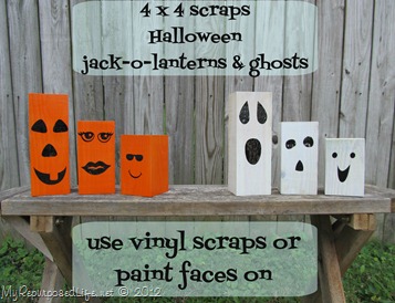 How to make DIY ghosts and jackolanterns out of scrap wood