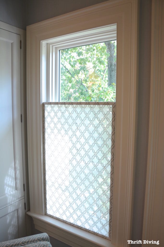 How to Make a DIY Privacy Window Screen - Thrift Diving