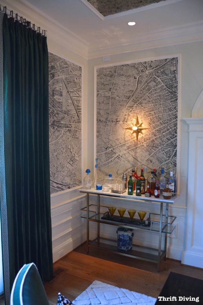 DC Design House Tour - DESIGN TIP - Frame wallpaper with simply molding