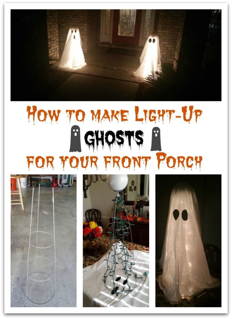 How to Make Light-Up Ghosts For Your Front Porch