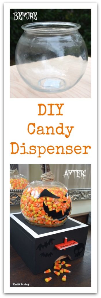 How to Make a DIY Candy Dispenser Using an Old Fish Bowl and Wood