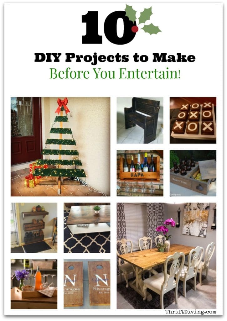 10 DIY Projects to Make Before You Entertain - Thrift Diving