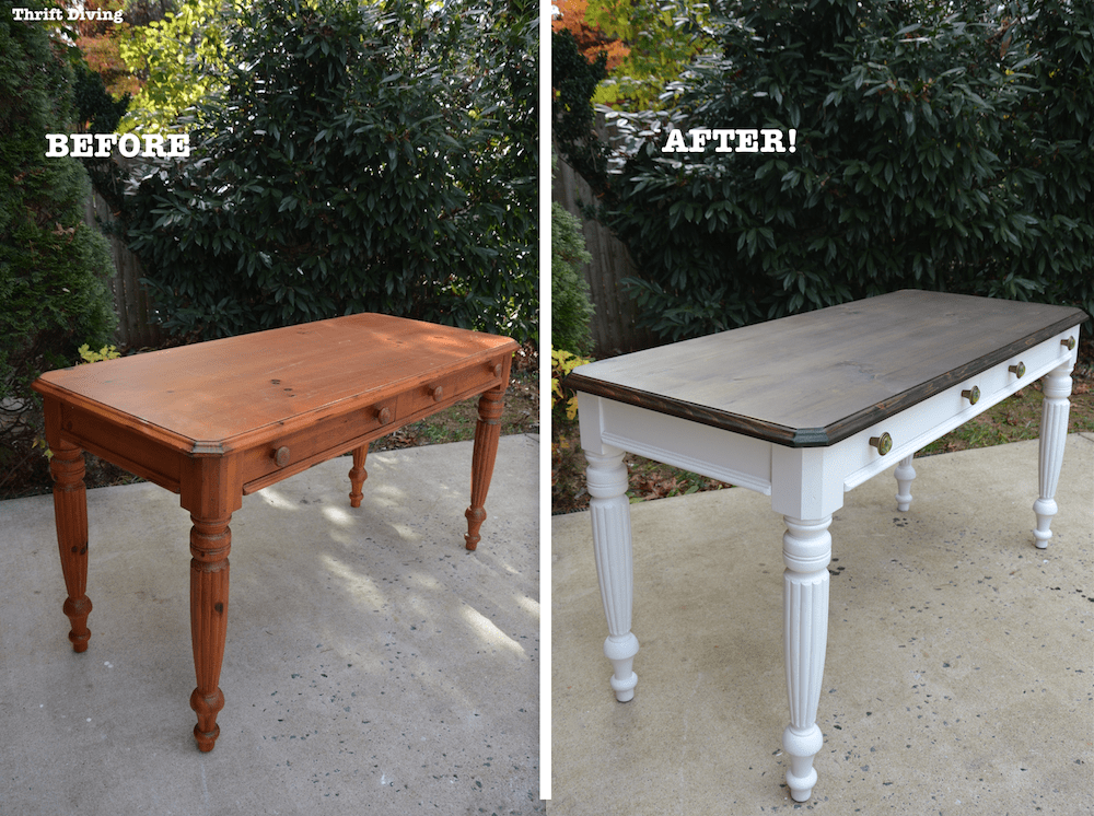 BEFORE & AFTER: A DIY Desk Makeover From the 1980’s