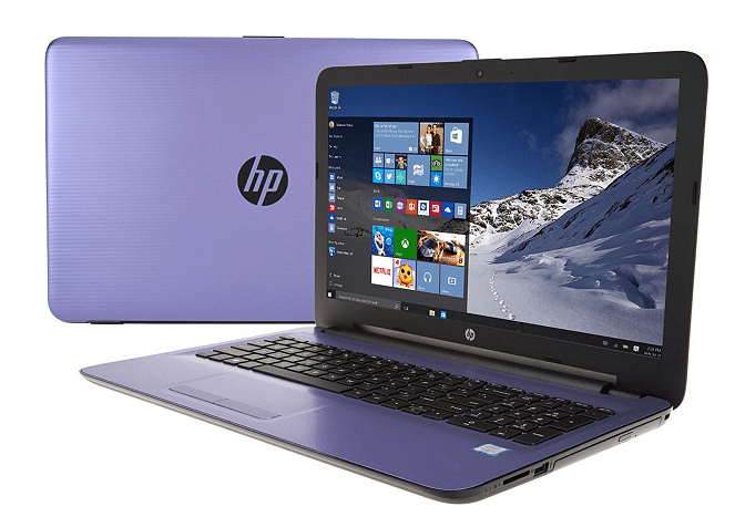 HP 15 series laptop in lilac on QVC