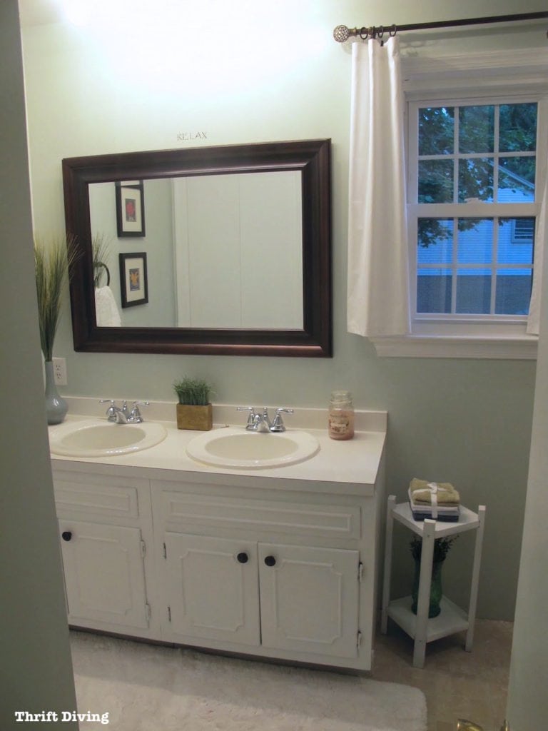 Master Bathroom Makeover in an old 1970's home 12 - Thrift Diving