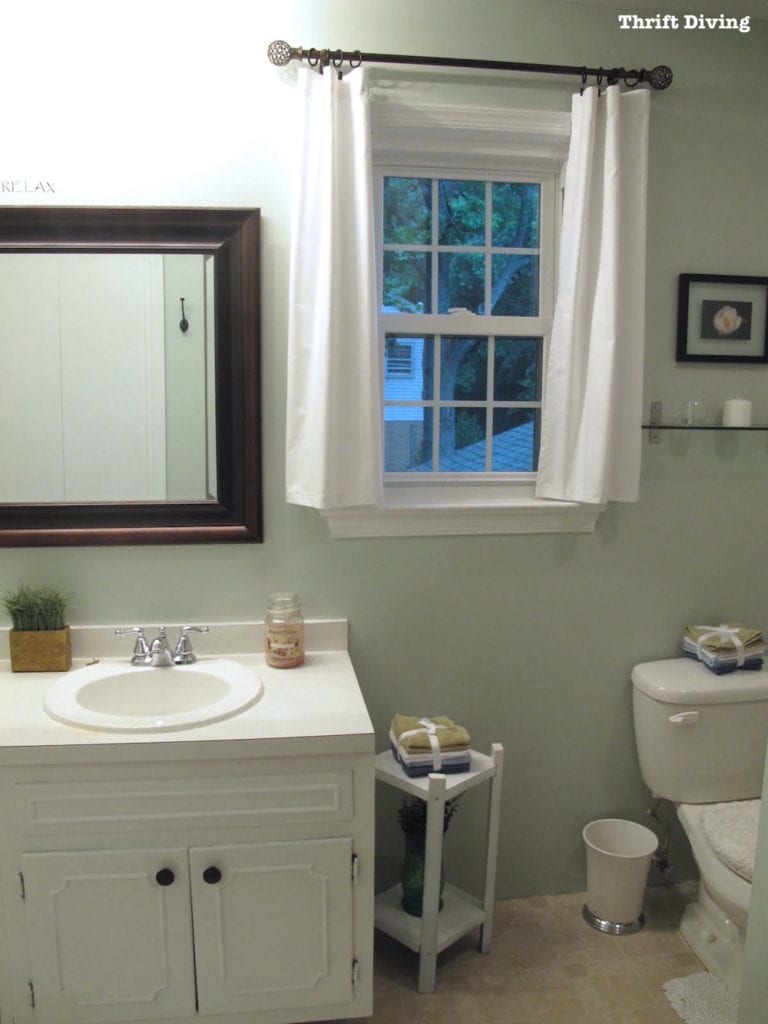 Master Bathroom Makeover in an old 1970's home 3 - Thrift Diving