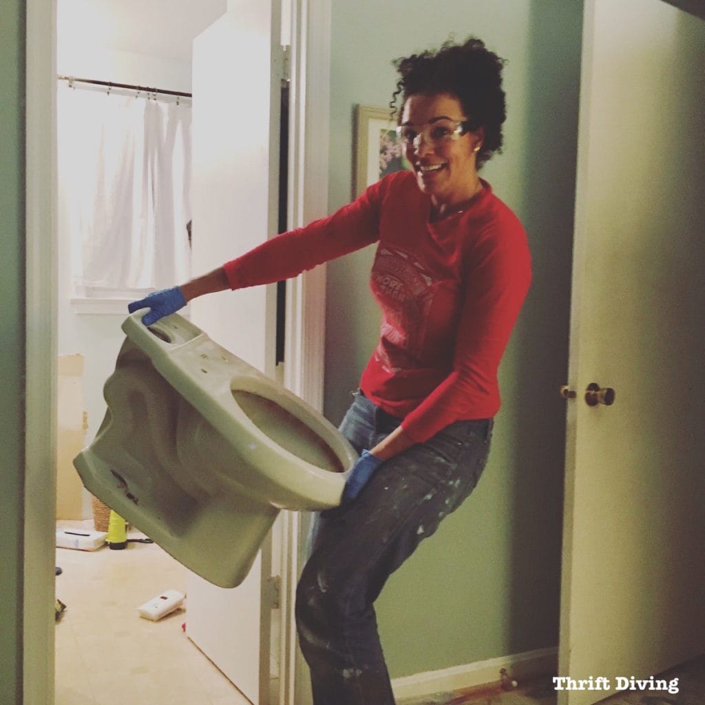 How to Remove a Toilet - Remove a toilet yourself. No plumber needed. - Thrift Diving
