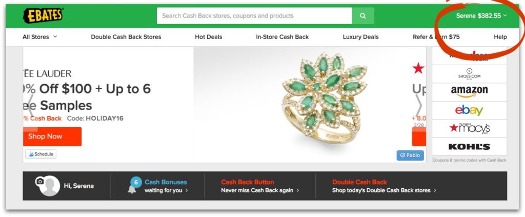 How ebates works - Holiday DIY Gift Guide - Thrift Diving