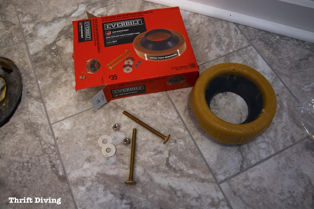 How to install a toilet yourself. Stop paying for plumbers - New wax wing kit. - Thrift Diving