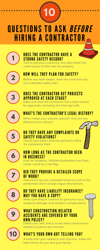 Questions to Ask Before Hiring a Contractor