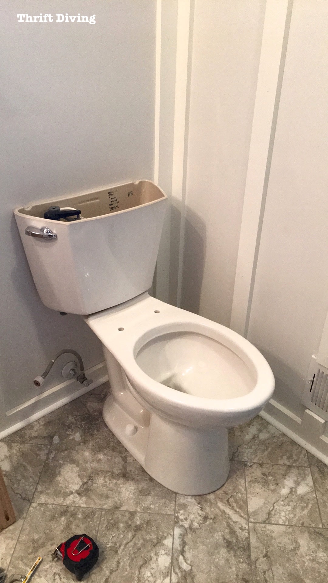 Removing and replacing an old toilet - Thrift Diving