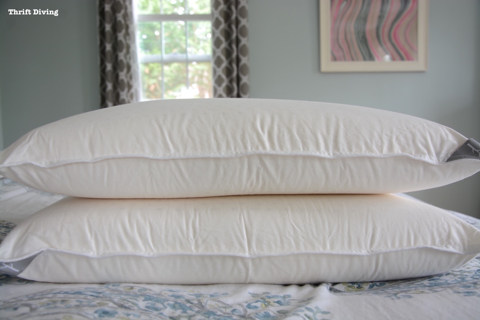 Are Brentwood pillows worth it? A Brentwood Home pillows review -Carmel pillows won't lose their shape. - Thrift Diving