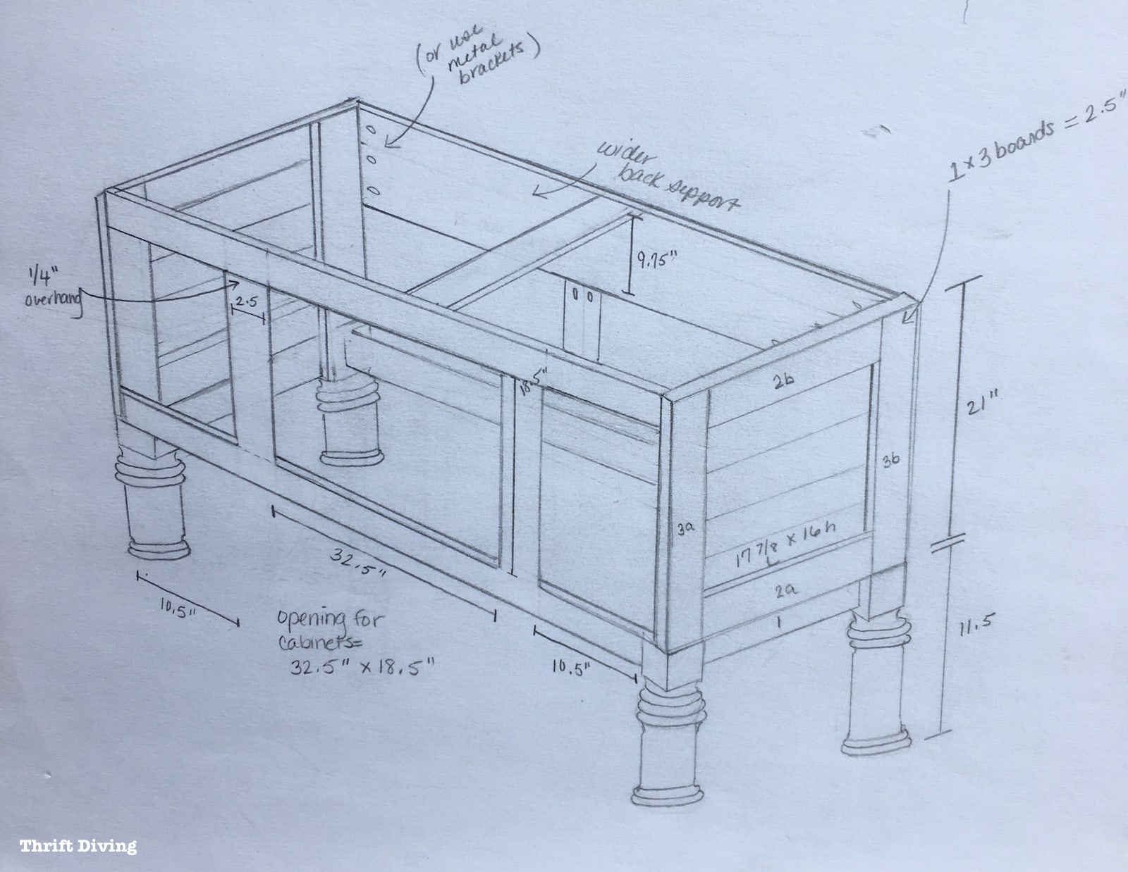Build-a-DIY-Bathroom-Vanity-Build-drawers-cabinet-doors-Thrift-Diving 31