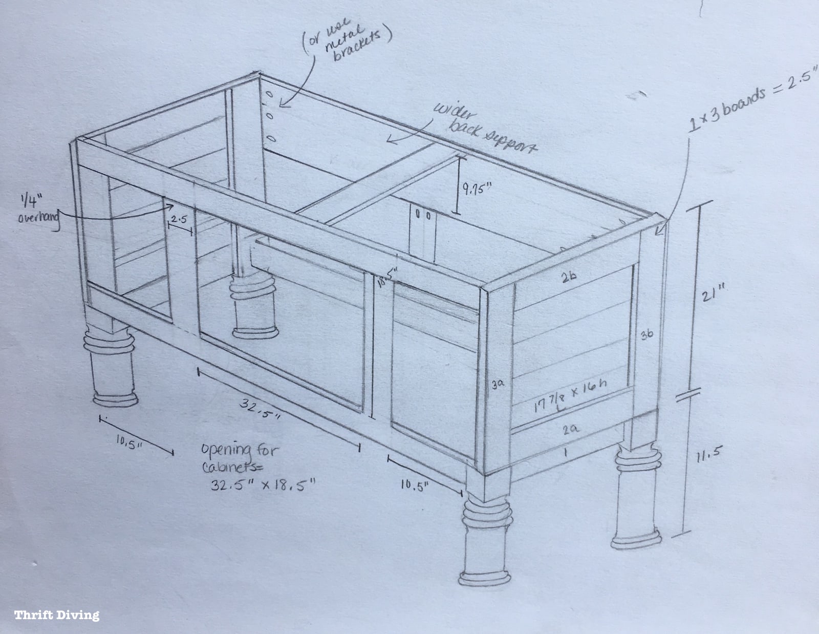 Diy Bathroom Double Vanity Plans