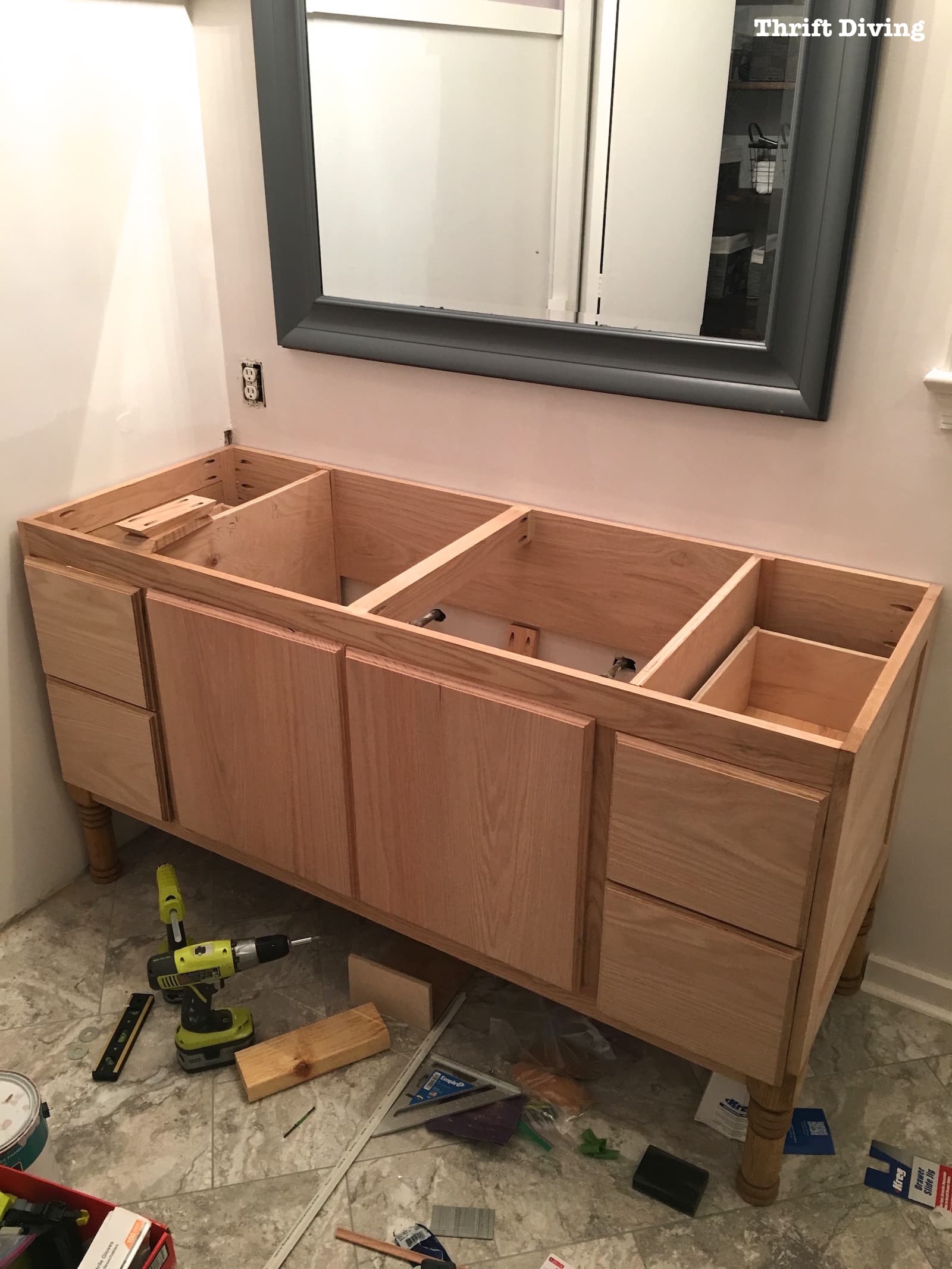 Build-a-DIY-Bathroom-Vanity-Build-drawers-cabinet-doors-Thrift-Diving 48
