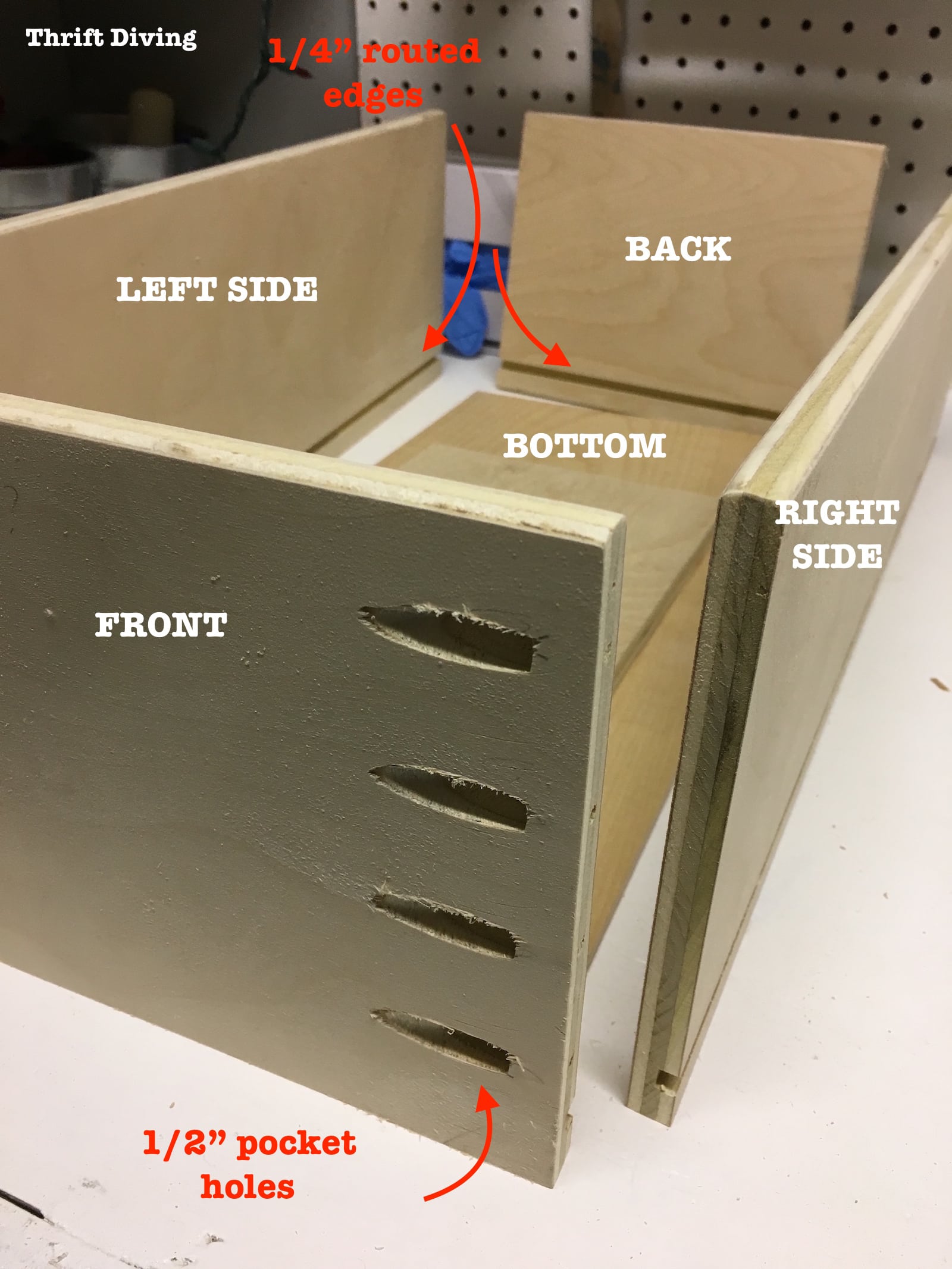 Build a DIY Bathroom Vanity - Part 4 - Making the Drawers