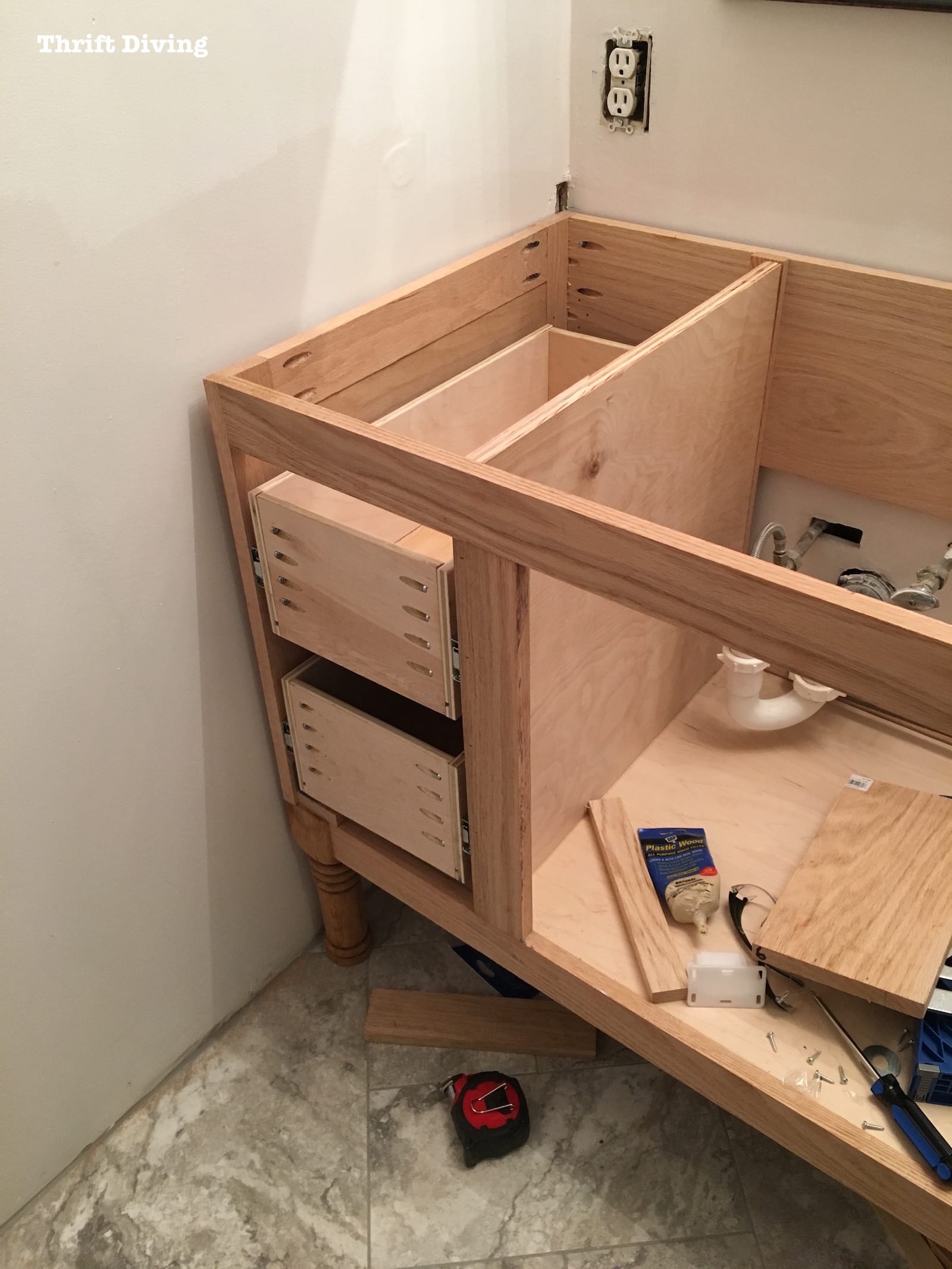 Build-a-DIY-Bathroom-Vanity-Build-drawers-cabinet-doors-Thrift-Diving 668