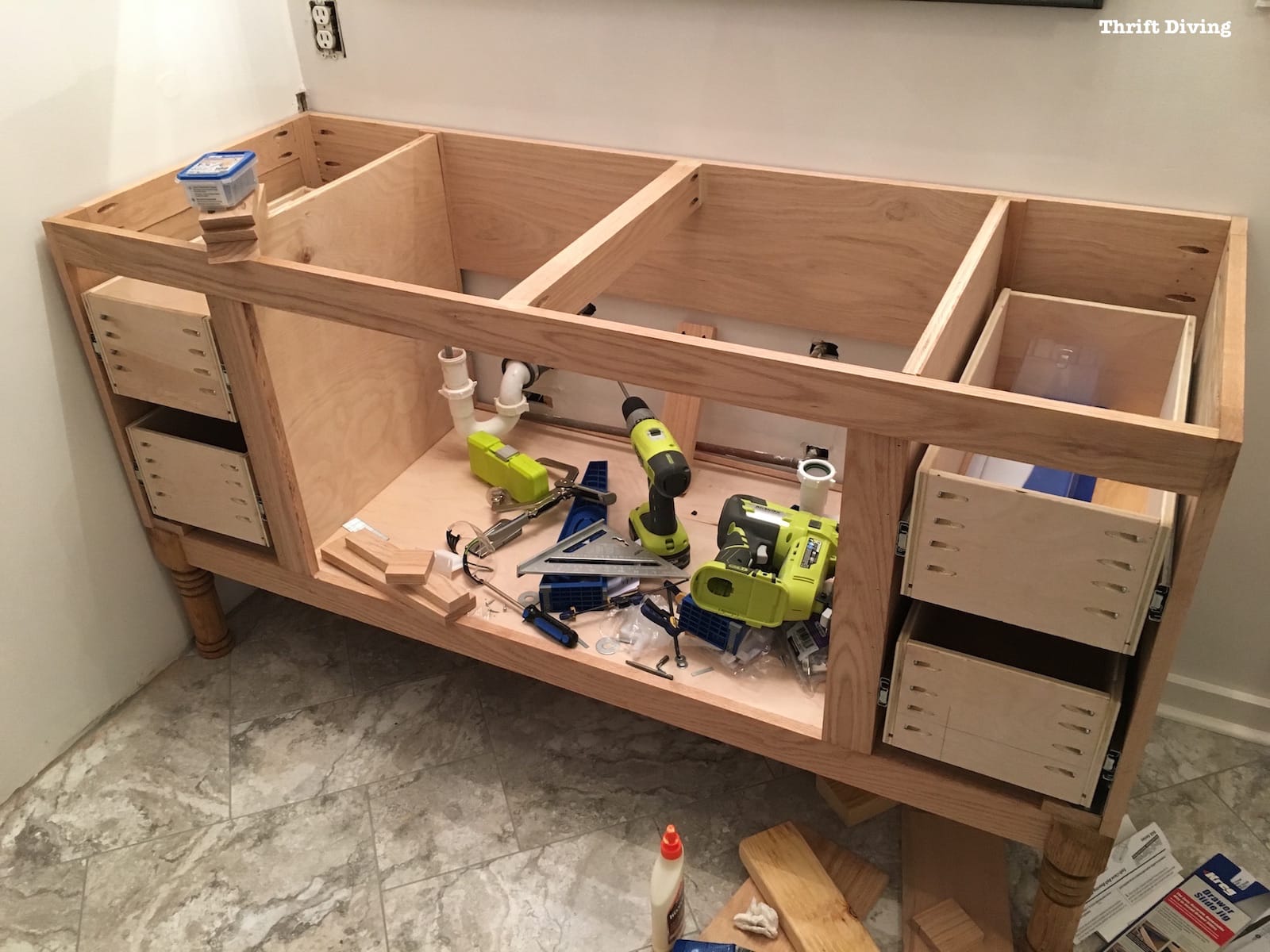 build a diy bathroom vanity - part 4 - making the drawers