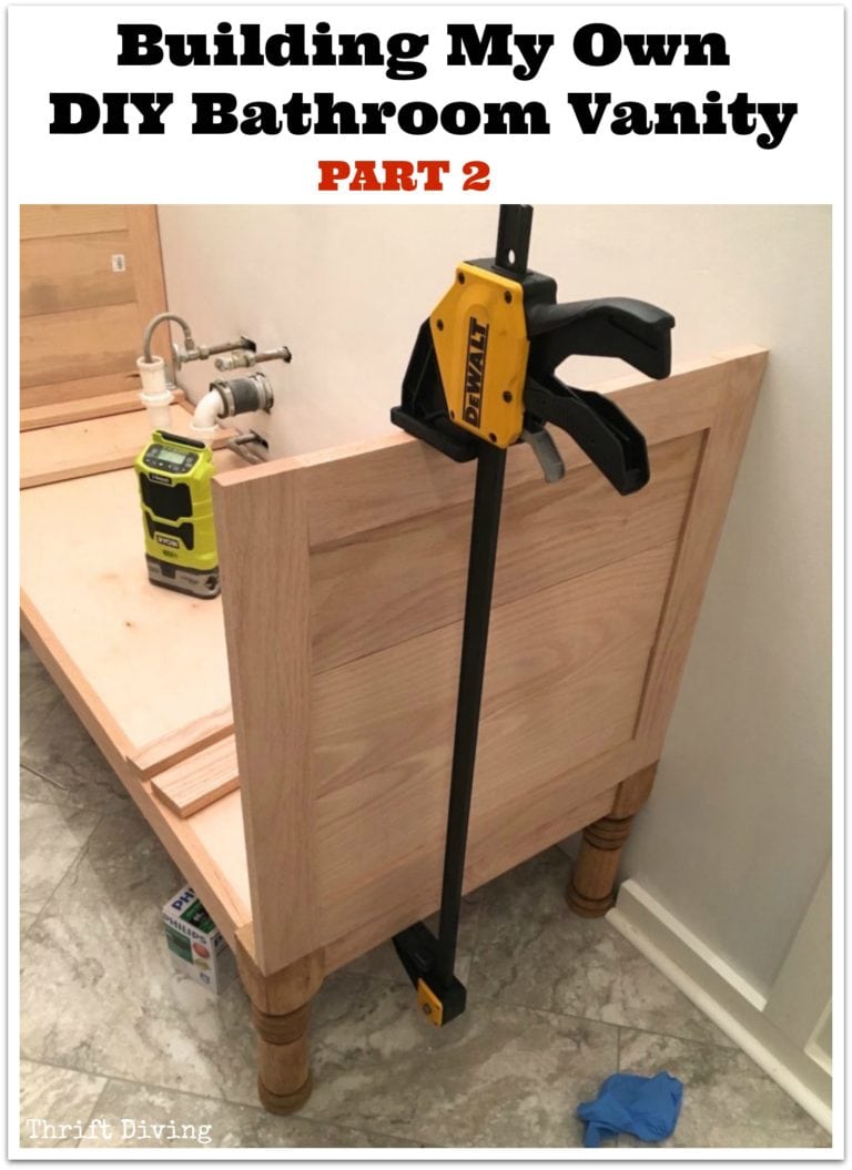 Build a 60 Inch DIY Bathroom Vanity PART 2 Attaching the Sides
