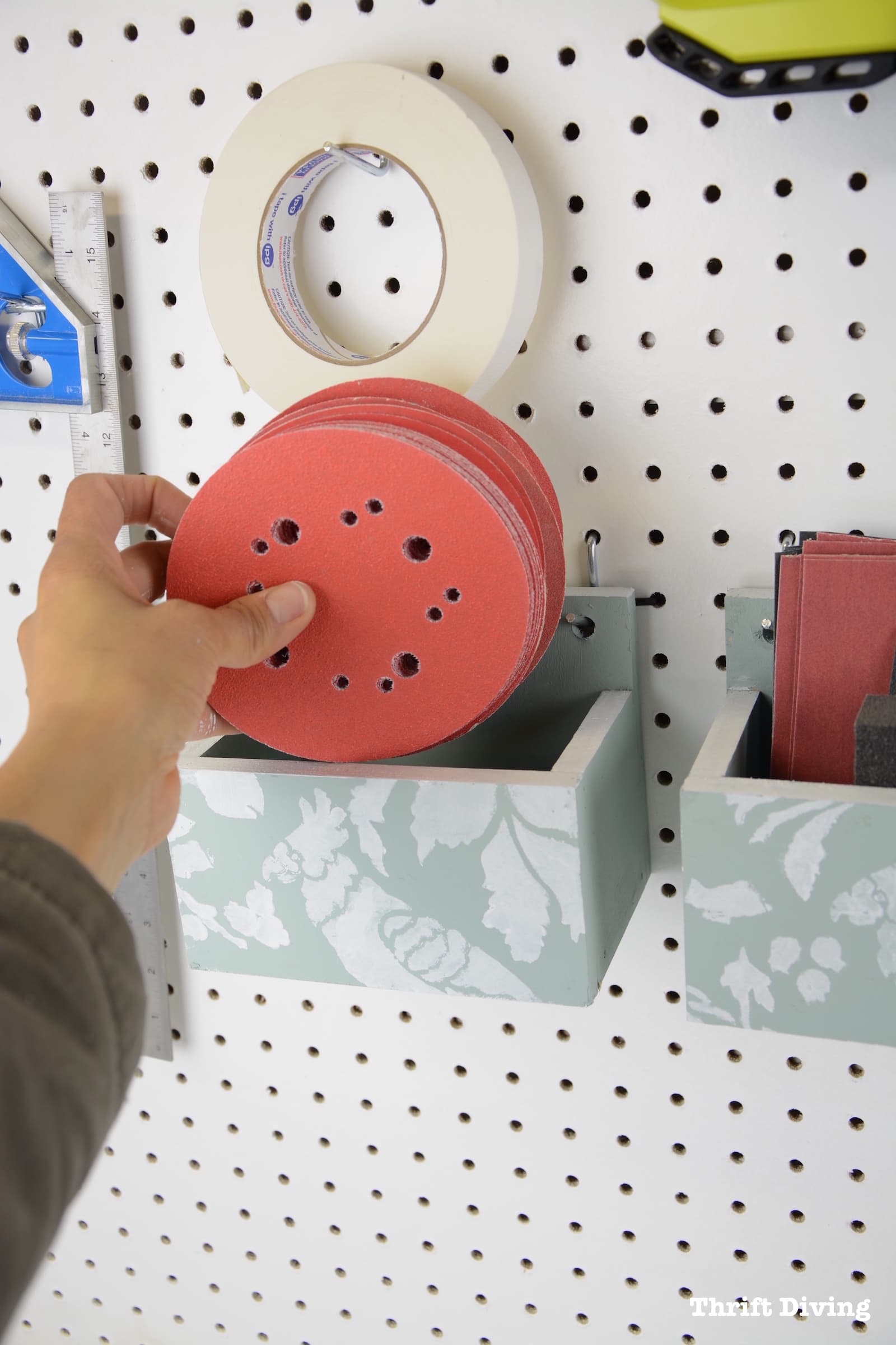How-to-Make-DIY-Pegboard-Organizers - Thrift Diving - 180