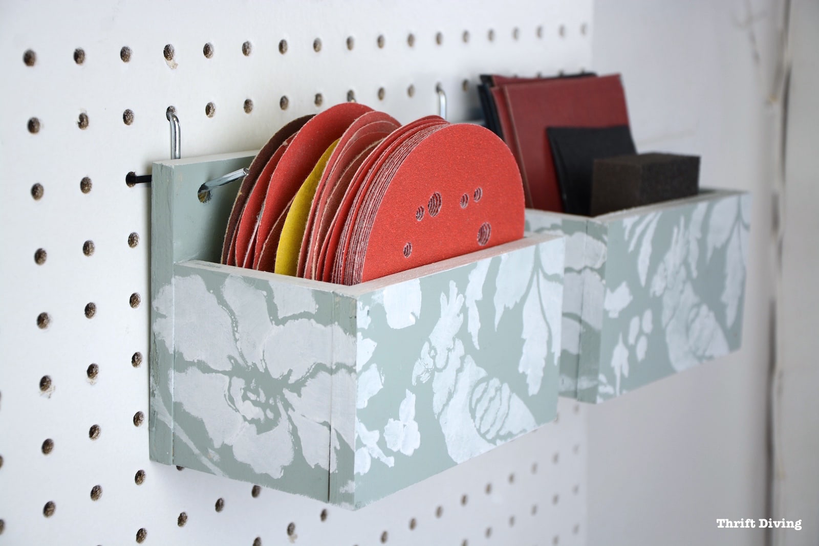 How-to-Make-DIY-Pegboard-Organizers - Thrift Diving