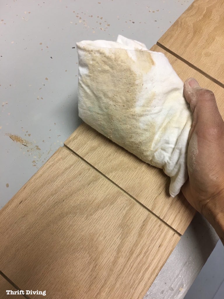 How to Dye Wood And Use Lime Wax to Finish Oak Highlight the Grain