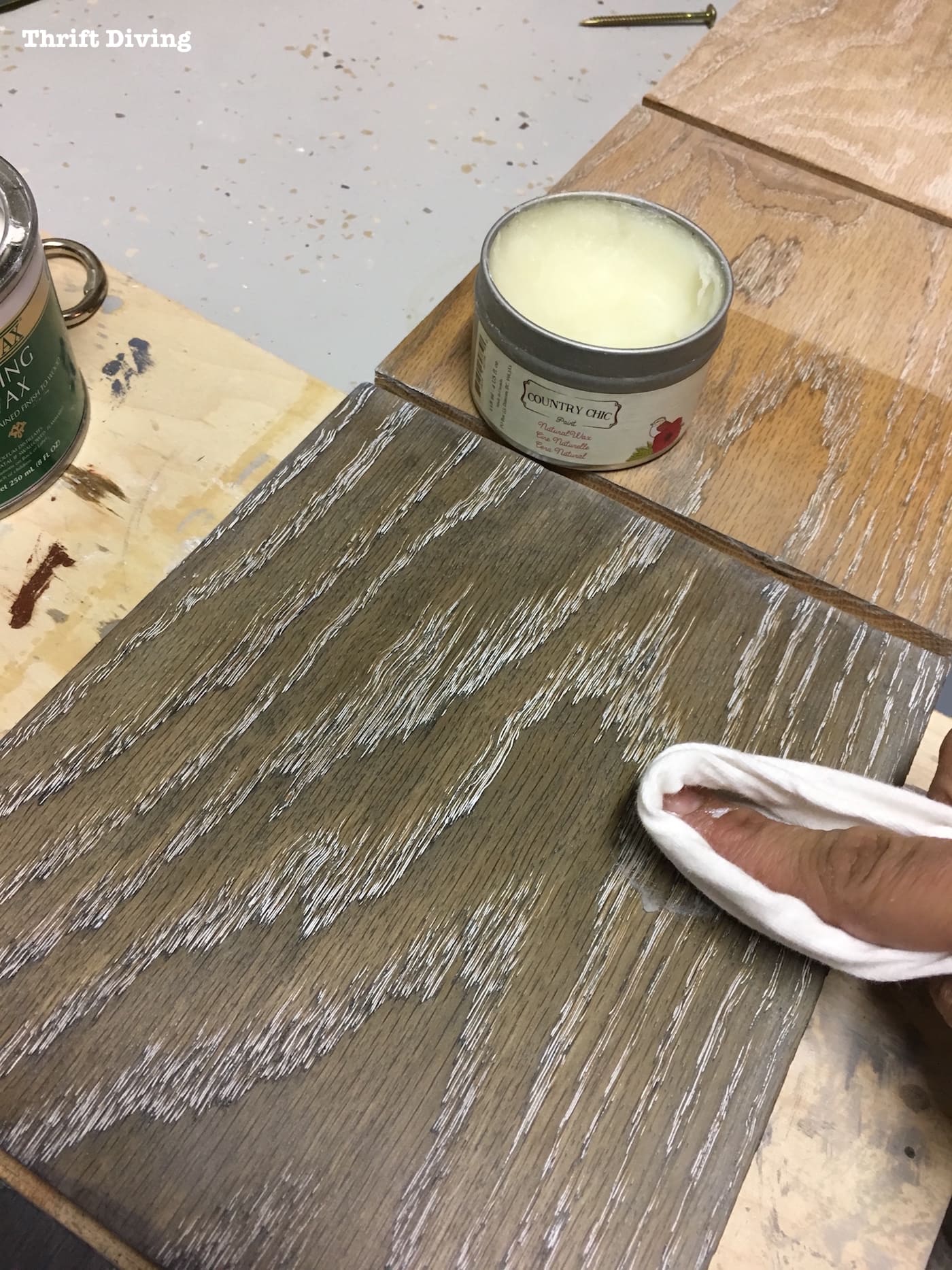 How to Dye Wood And Use Lime Wax to Finish Oak - Highlight the Grain