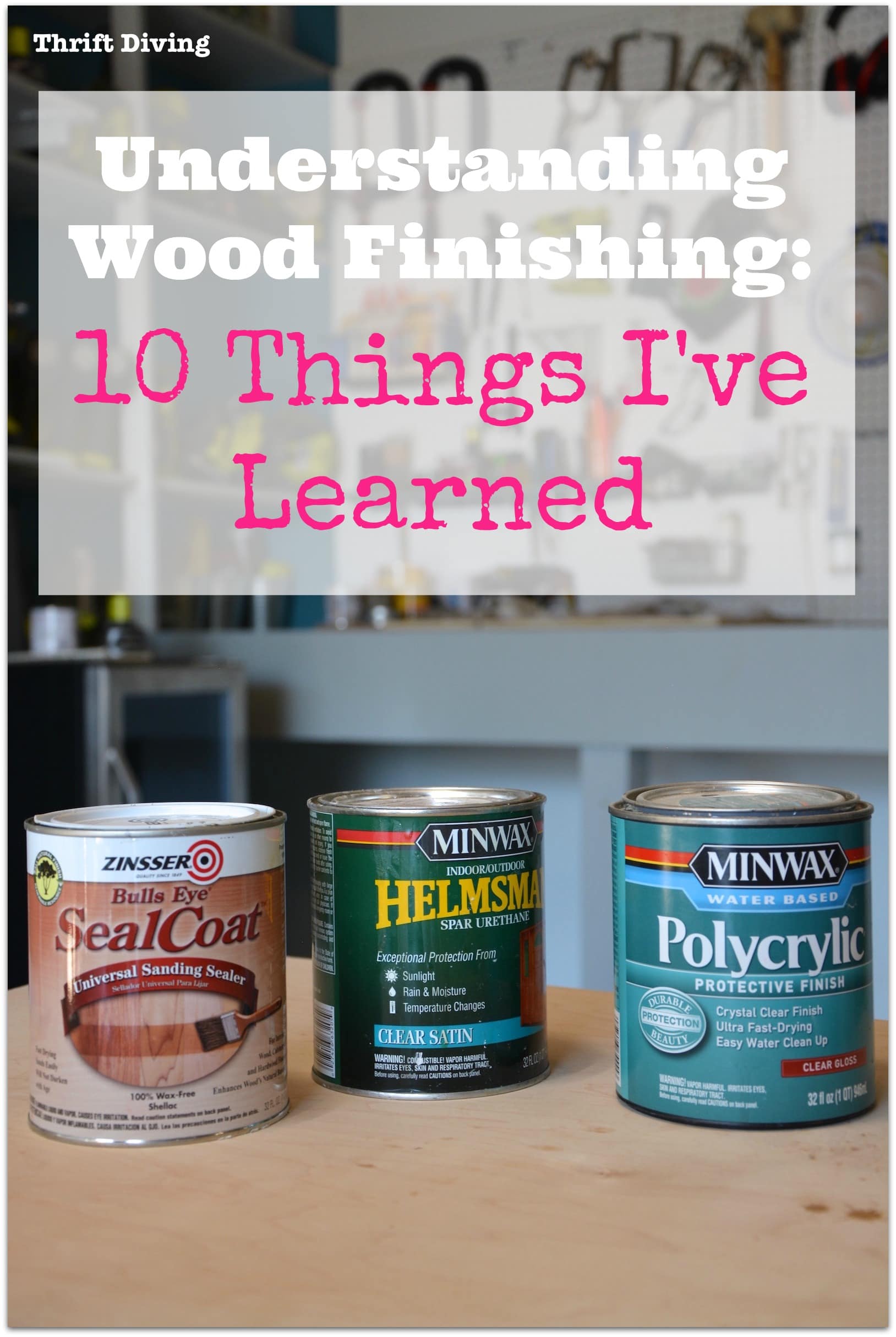 Wood finishing is so confusing! In my research on the perfect finish for my DIY bathroom vanity, I have learned these 10 things so far about how to finish wood furniture. Find out more now.