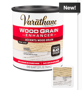 Varathane Wood Grain Enhancer to accent wood grain