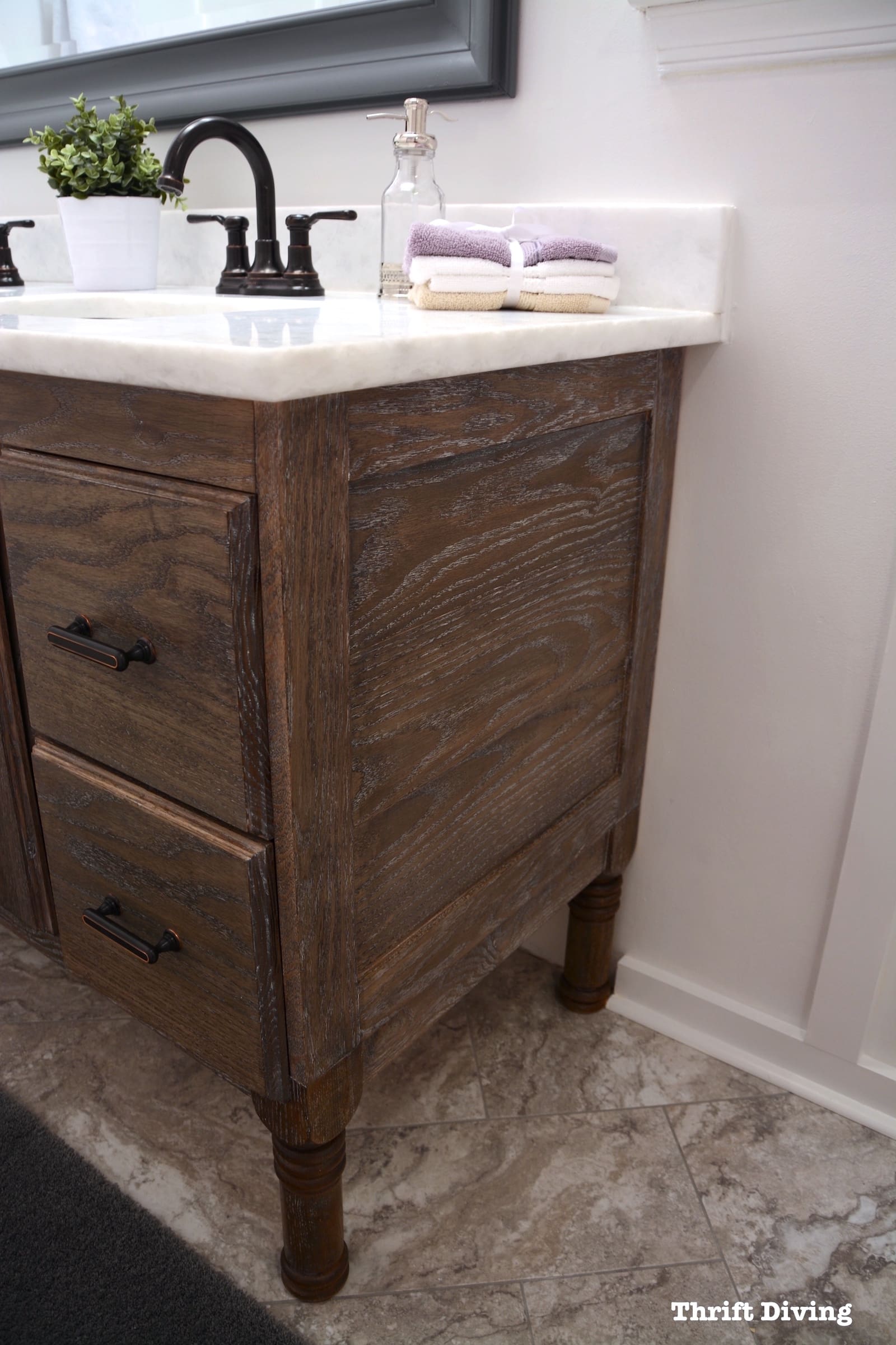 How To Build A 60 Diy Bathroom Vanity From Scratch - How To Build Bathroom Vanity Base