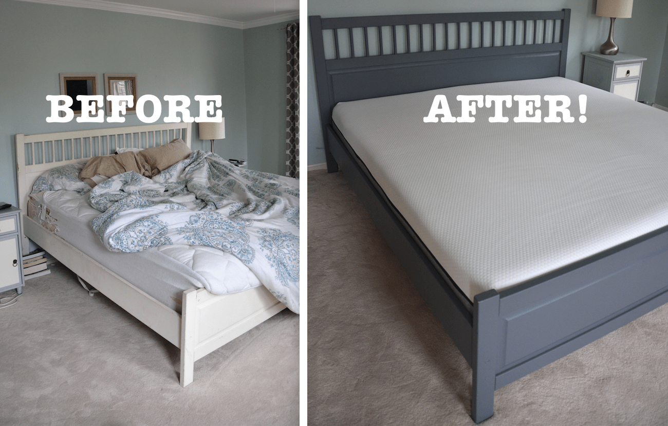 Before After My Pretty Master Bedroom Makeover