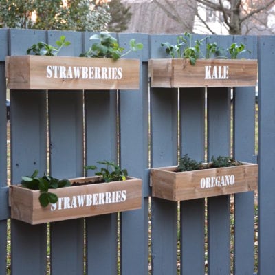 How to Make a Hanging Fence Garden