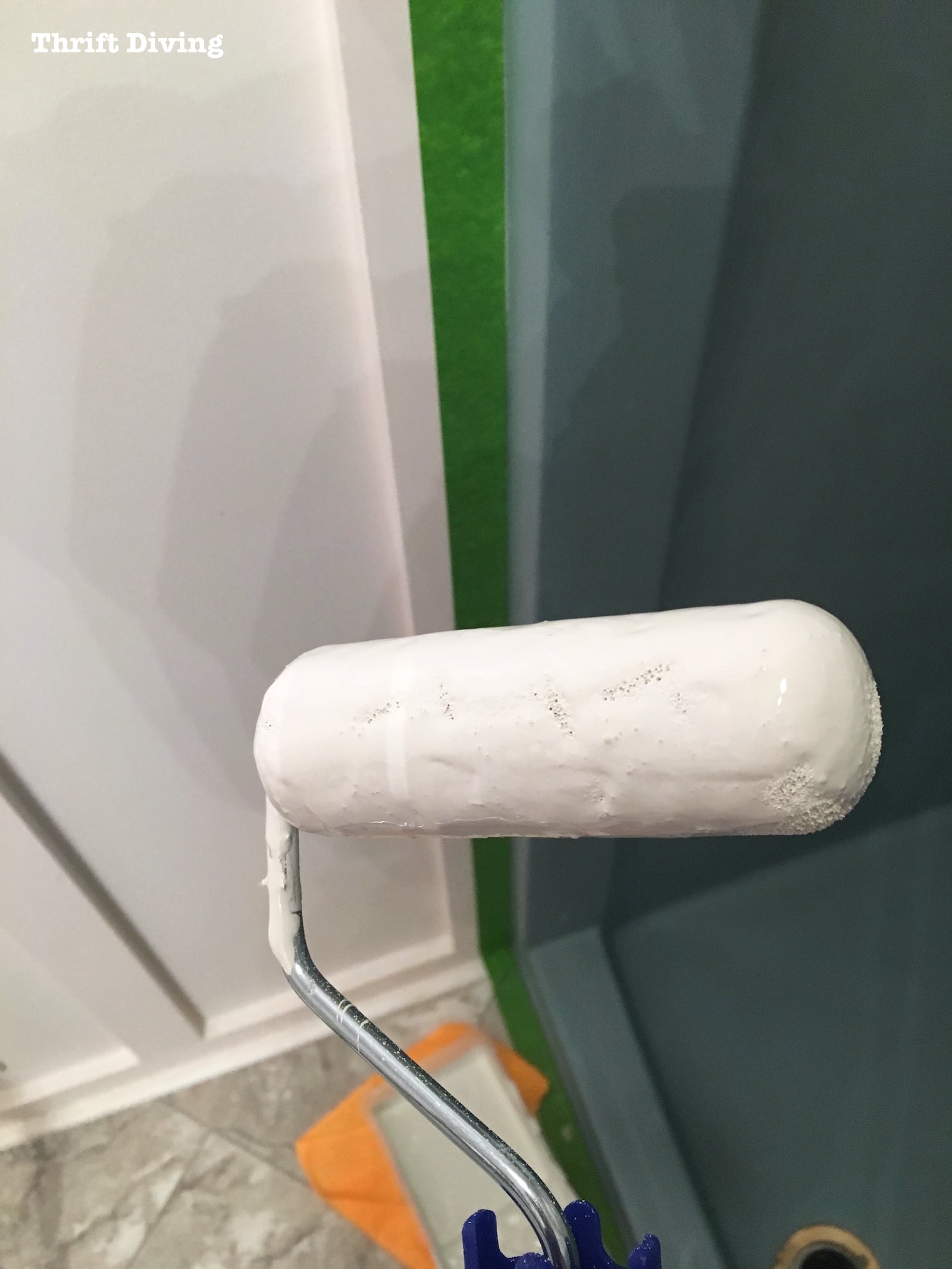 Shower-and-tub-refinishing-how-to-paint-a-shower-tub - Thrift Diving Blog - 1808