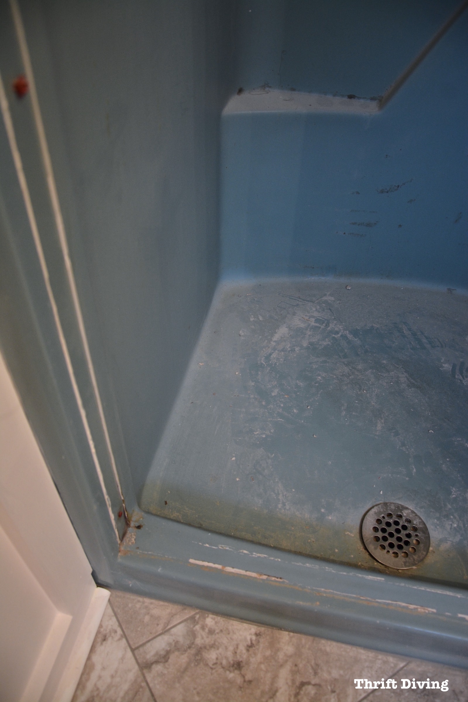 Shower-and-tub-refinishing-how-to-paint-a-shower-tub - Thrift Diving Blog - 8740