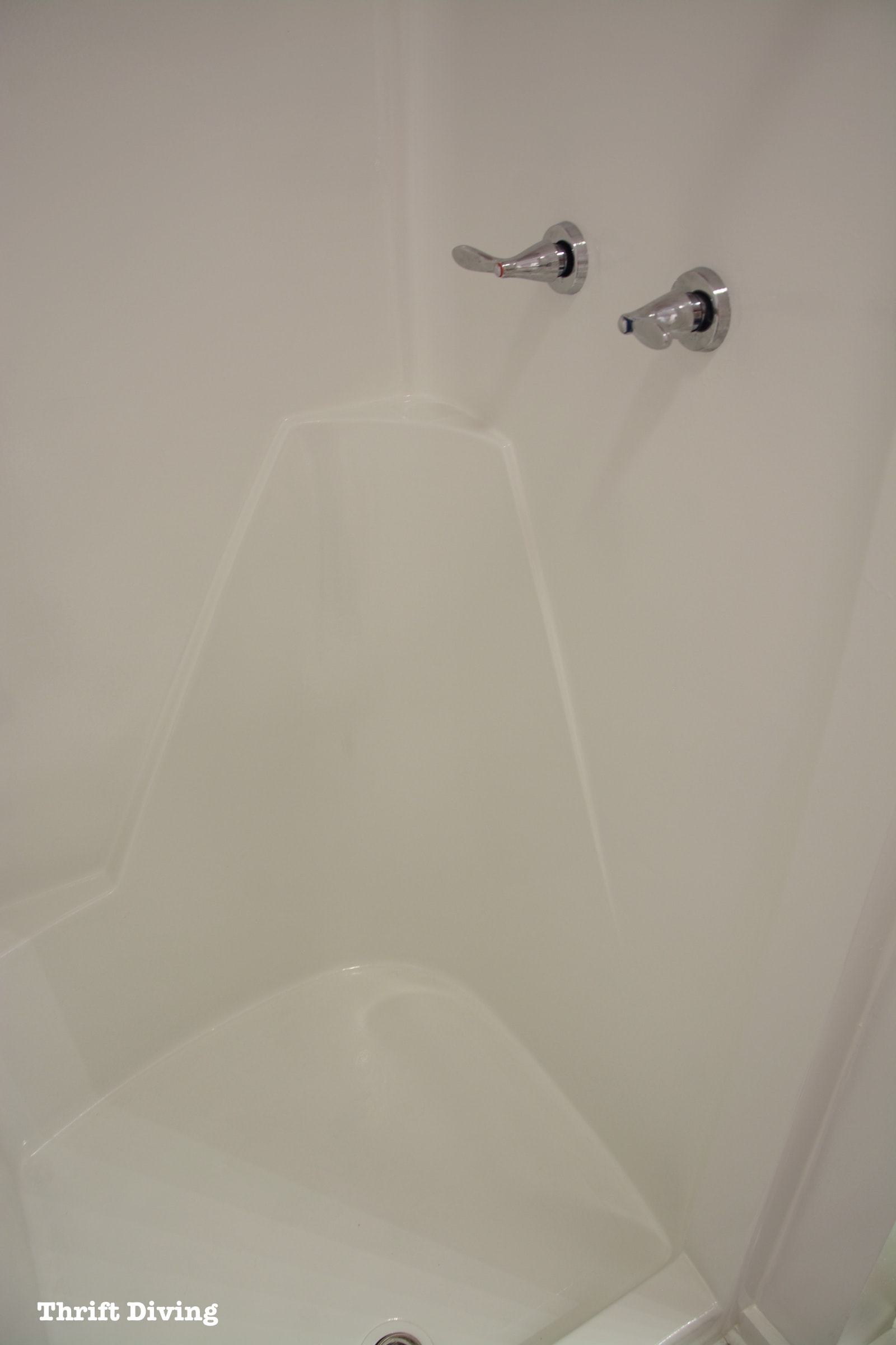 Shower-and-tub-refinishing-how-to-paint-a-shower-tub - Thrift Diving Blog - 9612
